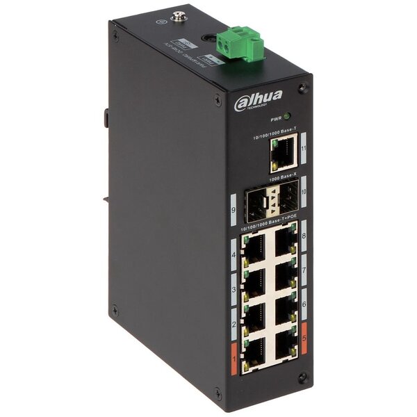 DAHUA PFS3211-8GT-120-V2 11 PORT 8X GIGABIT POE + 1X GIGABIT UPLINK + 2X GIGABIT SFP YÖNETİLEMEZ SWITCH